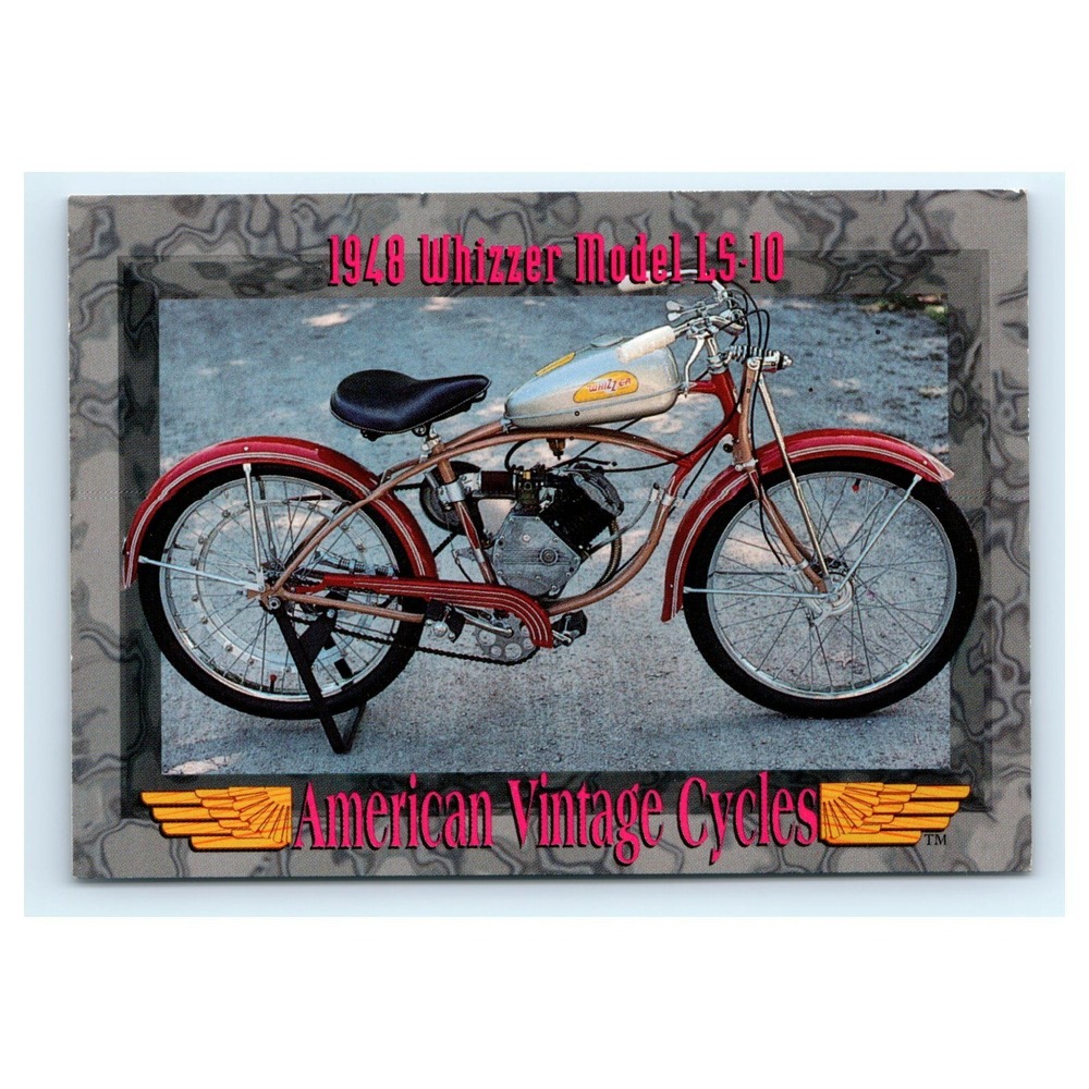 American Vintage Cycles Card 1948 Whizzer Model LS-10 Motorized Series II #188